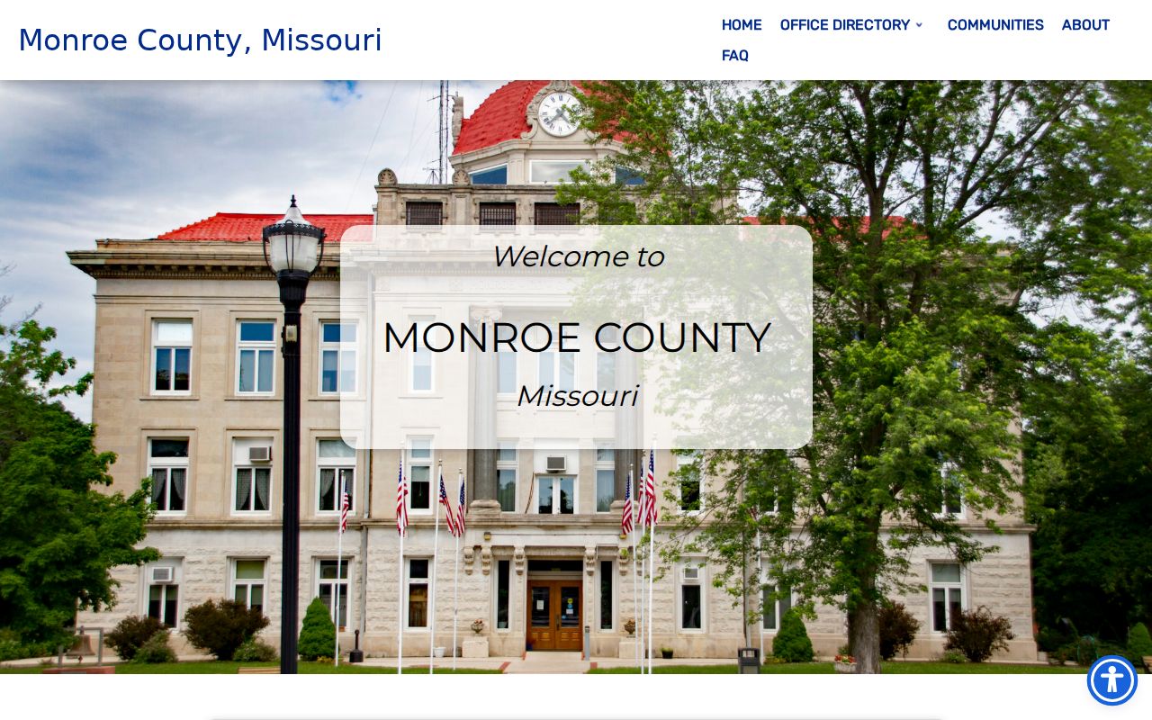 Monroe County court docket county government access page