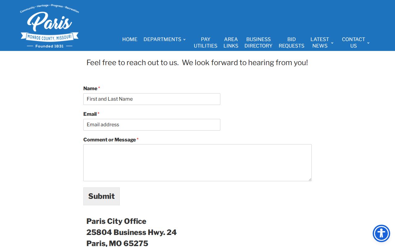 Paris court docket City Hall contact source